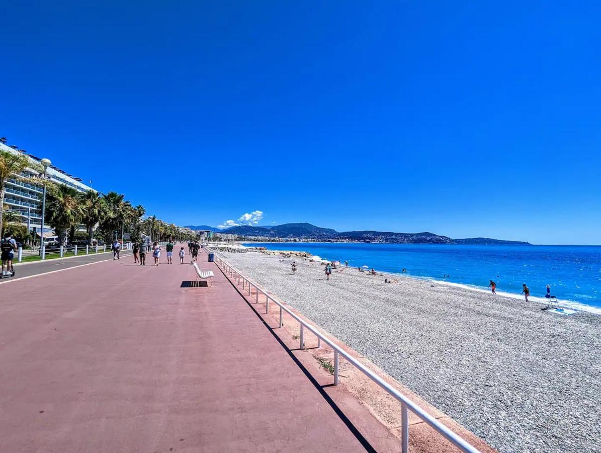 1 Min To The Beach Apartment - Kitchen - Tramway - Air Conditioner - Wifi - Promenade Des Anglais Nice Exteriör bild